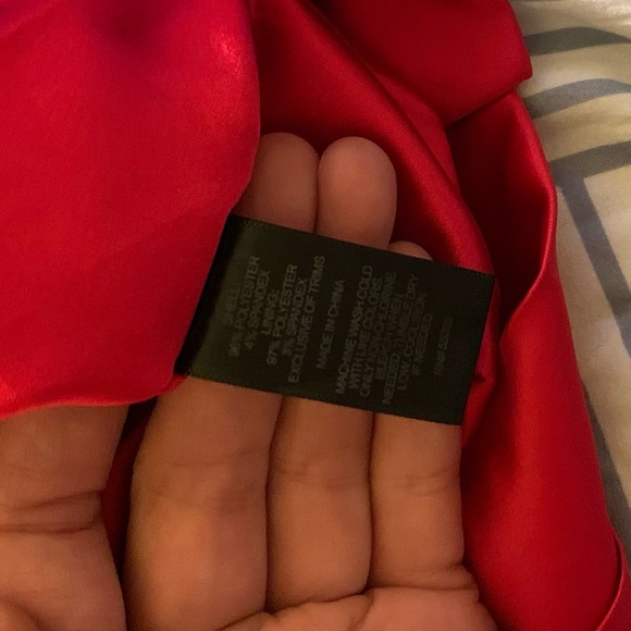 Express Red Strapless Cocktail Dress - Picture 4 of 4